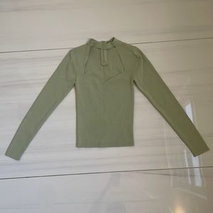Zara fitted long sleeve top